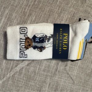 Polo Ralph Lauren Boys Socks 3 Pack Size 8-9.5 NWT